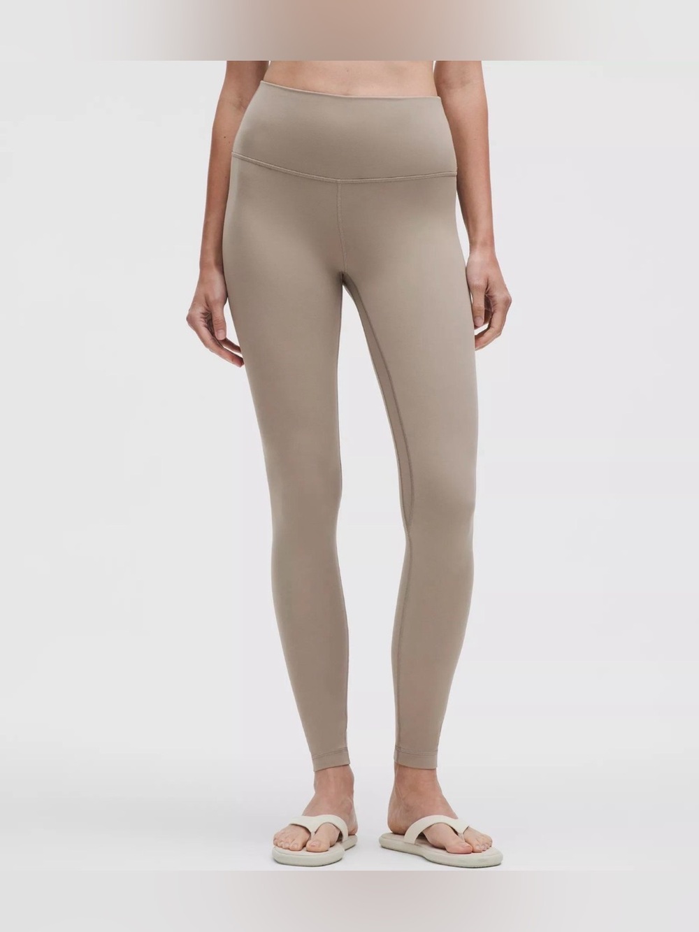 Lululemon Women’s High Rise Leggings Size 2 Taupe Gray Brown 7/8 Pants
